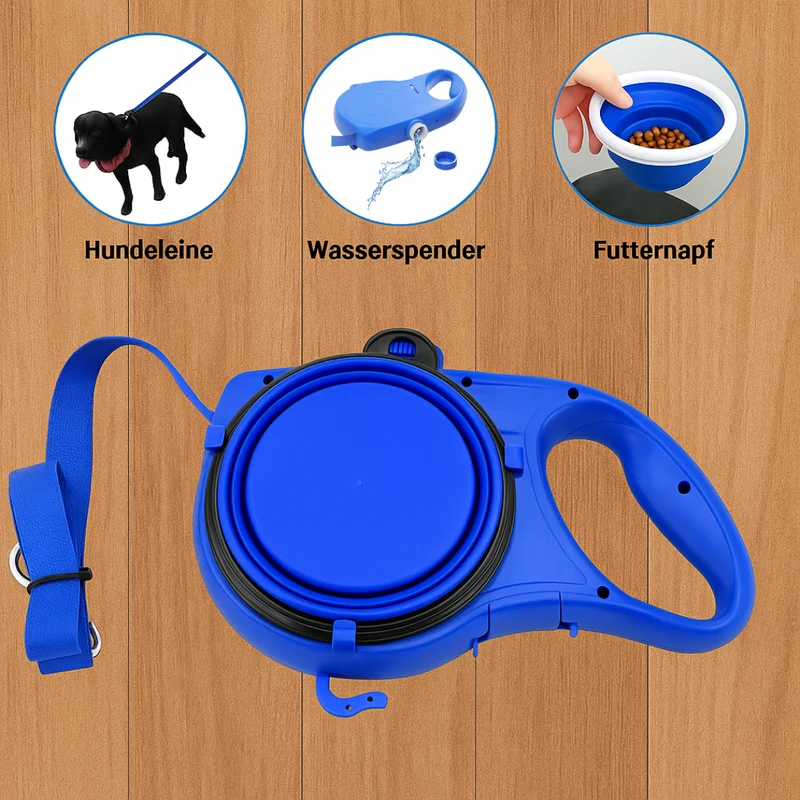 3-in-1 Hundeleine mit Mehrfachfunktion