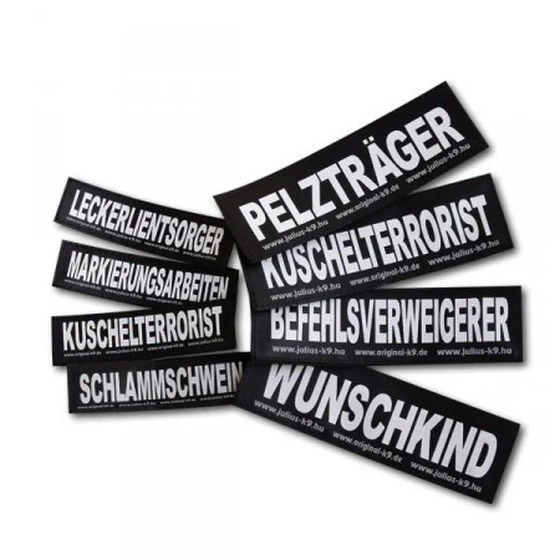 Julius K9 Logo Klettsticker klein M - Z