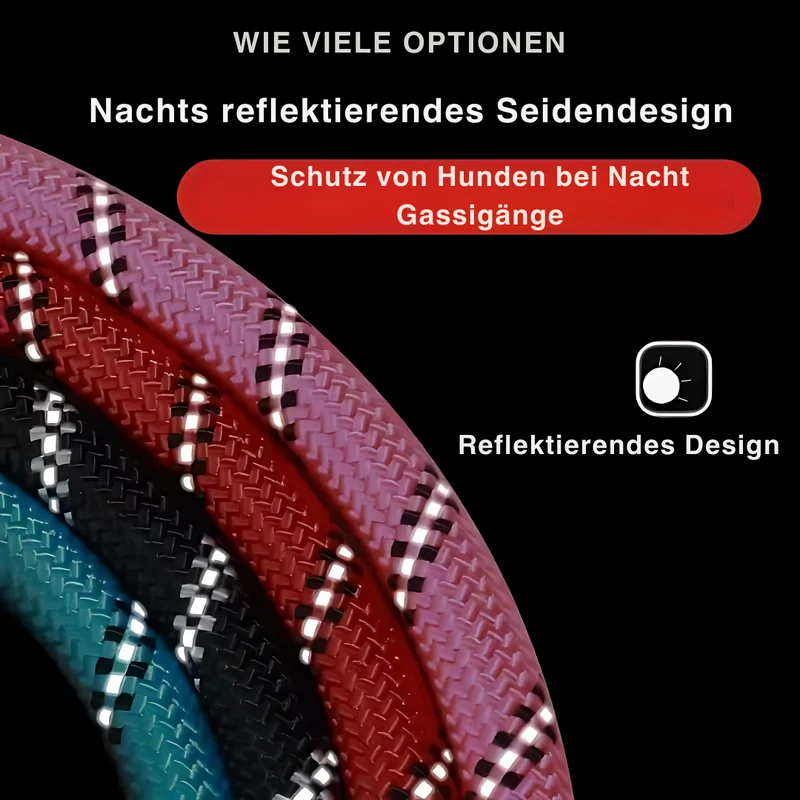 Reflektierende Sicherheitsleine für Hunde