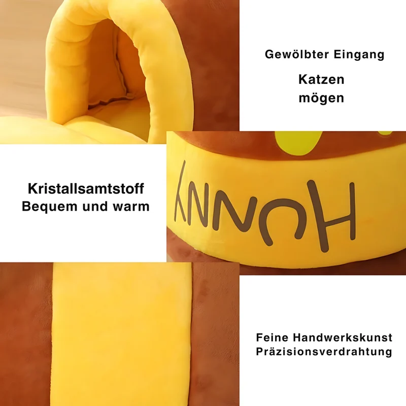 Kuscheliges Haustierbett für Katzen & kleine Hunde