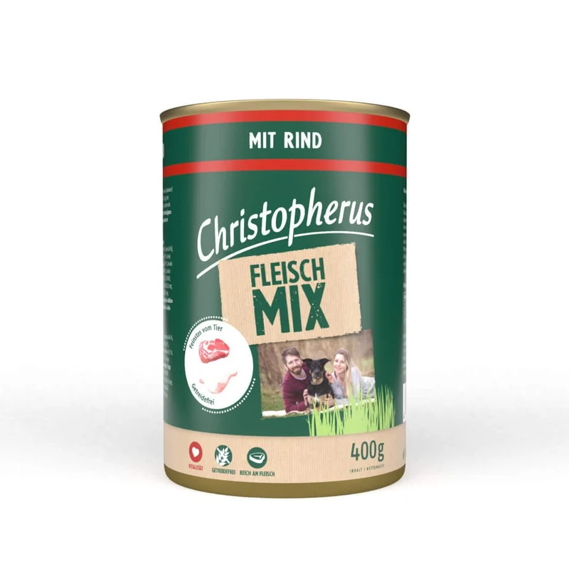 Christopherus Hundefutter Dose Fleischmix