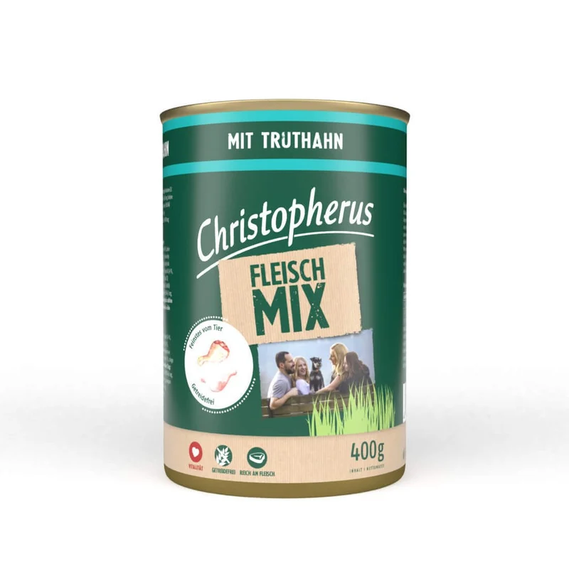 Christopherus Hundefutter Dose Fleischmix