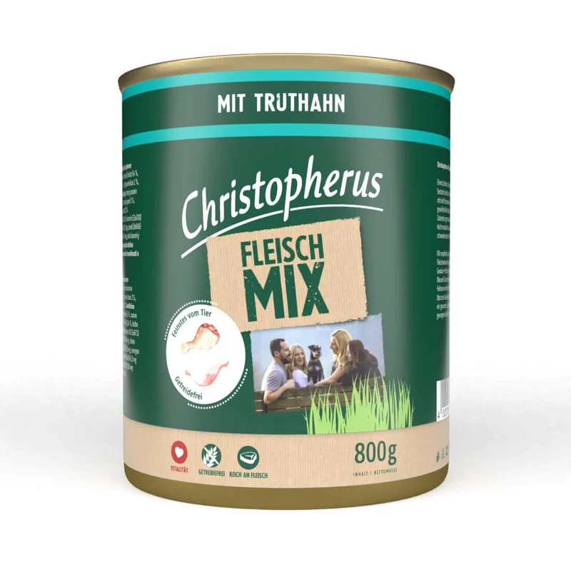 Christopherus Hundefutter Dose Fleischmix