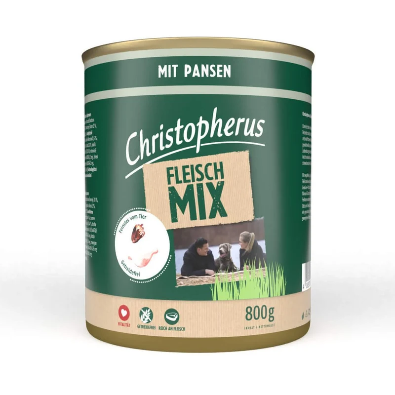 Christopherus Hundefutter Dose Fleischmix