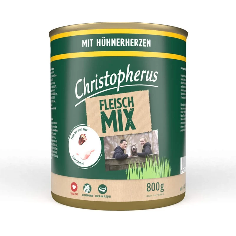Christopherus Hundefutter Dose Fleischmix