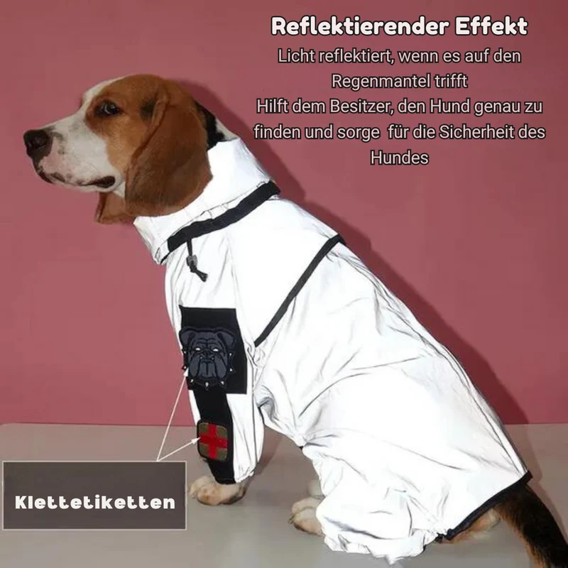 Hunderegenmantel wasserdicht & reflektierend