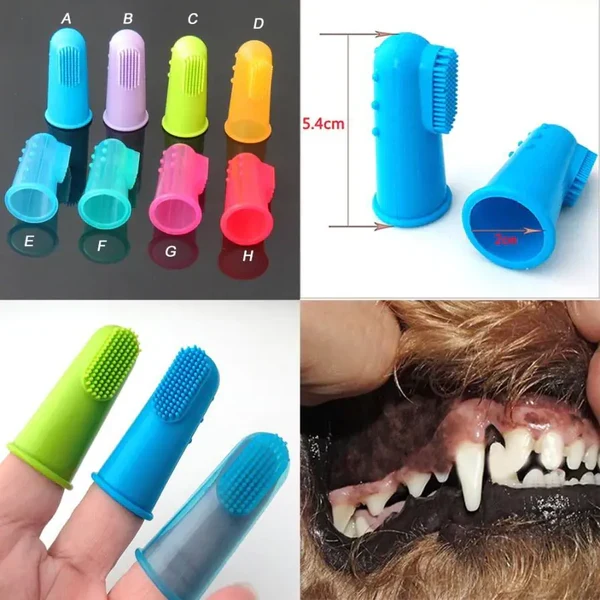 Weiche Fingerzahnbürste für Hunde – Sanfte Zahnpflege