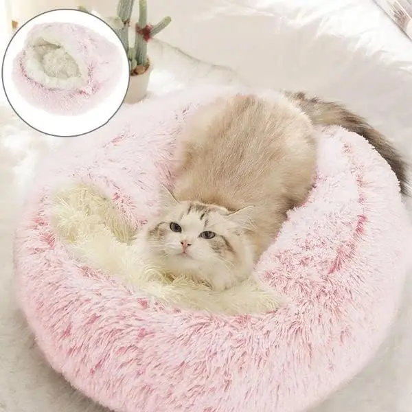 Katzenplüschbett