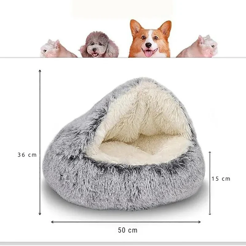 Katzenplüschbett