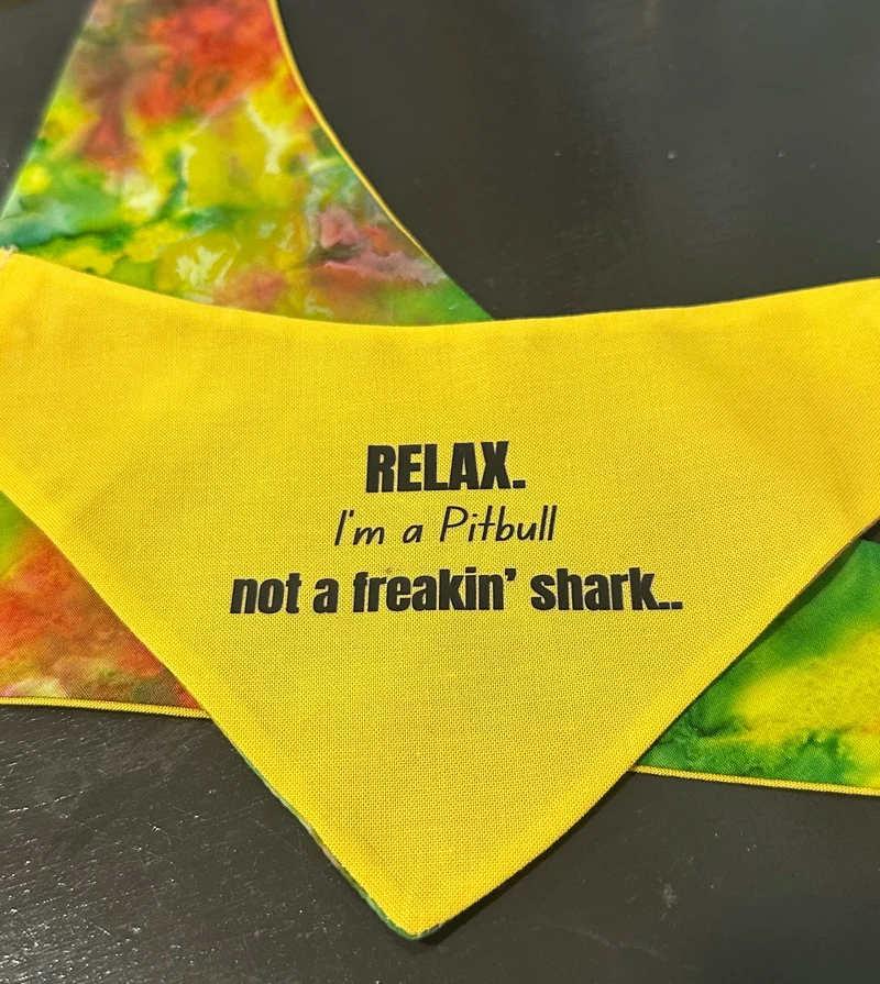I'm a Pitbull not a Shark Bandana