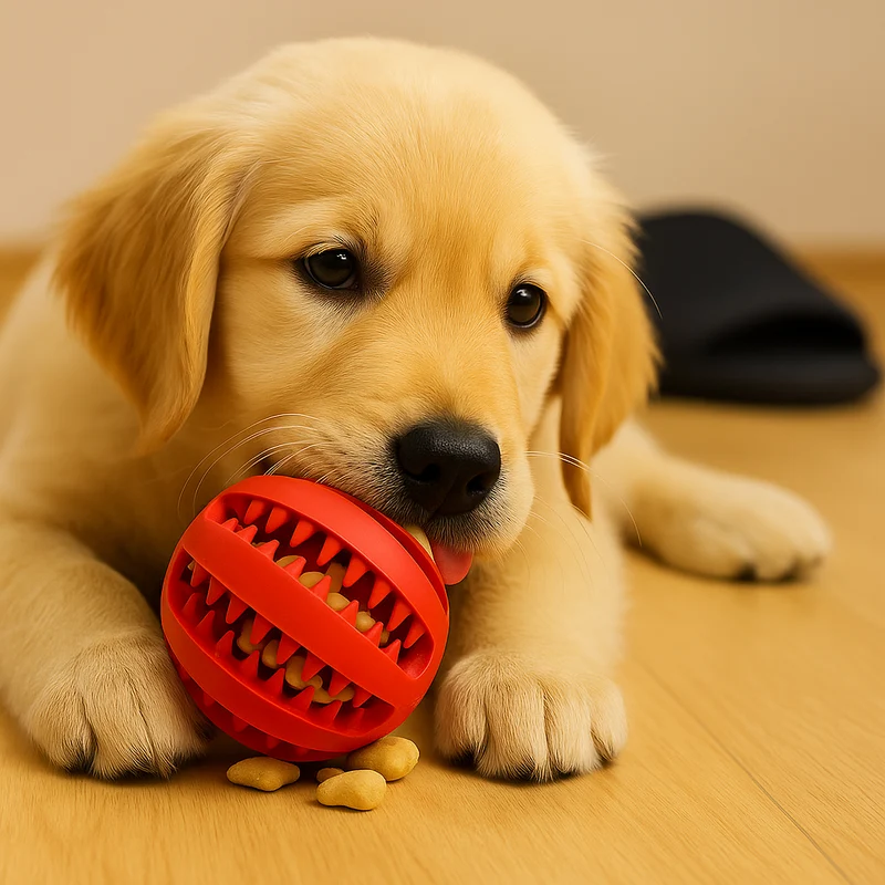 Zahnpflege Hundeball für aktives Spielen