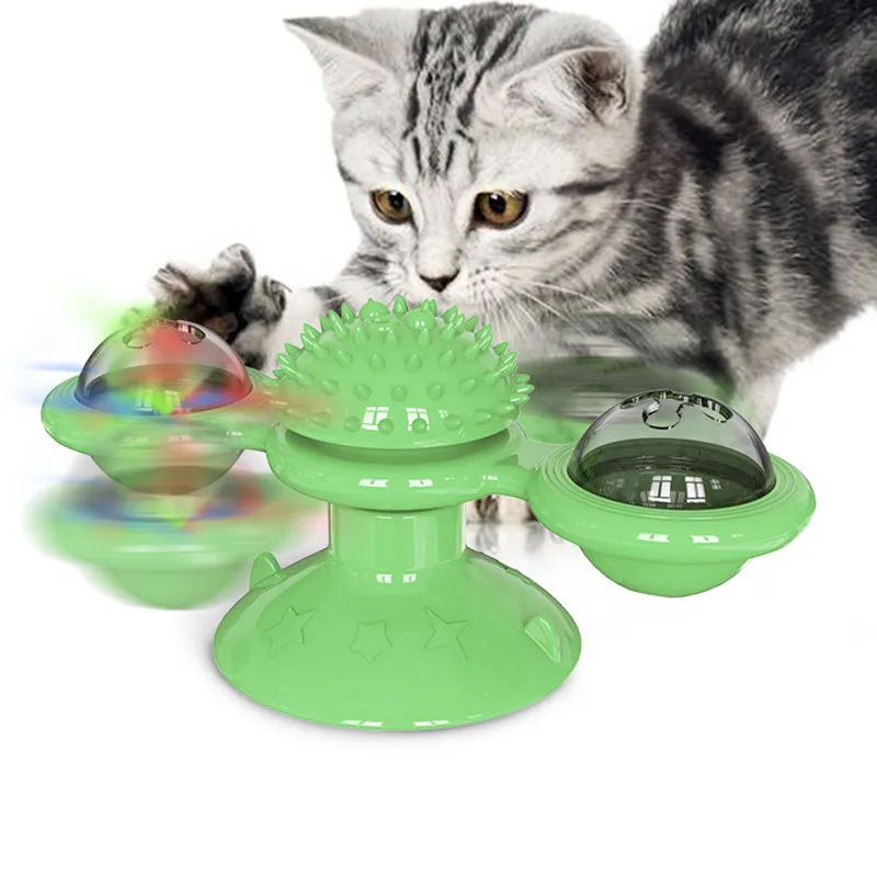 Windmühlen-Katzenspielzeug mit Zahnpflege