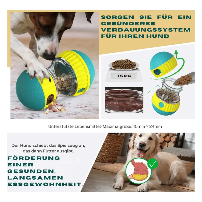 Interaktives Hundespielzeug mit Futterausgabe
