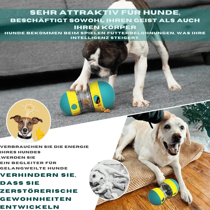 Interaktives Hundespielzeug mit Futterausgabe