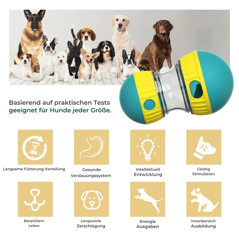 Interaktives Hundespielzeug mit Futterausgabe