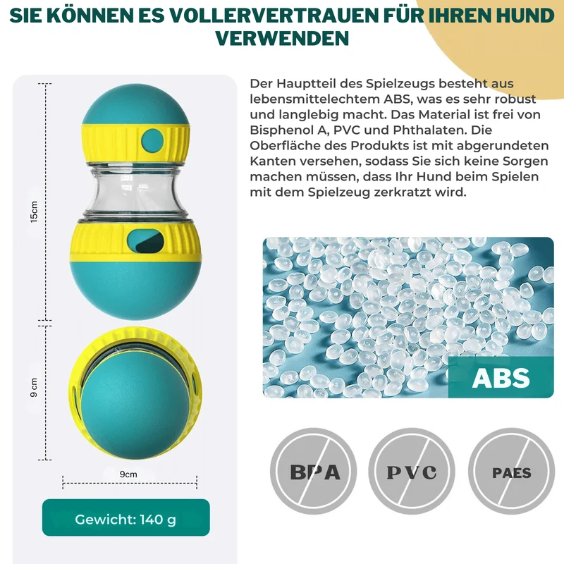 Interaktives Hundespielzeug mit Futterausgabe
