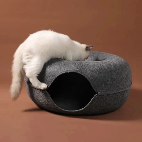 Premium Filz-Katzenbett für zwei Katzen