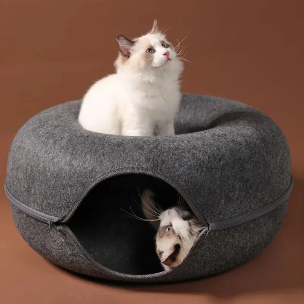 Premium Filz-Katzenbett für zwei Katzen