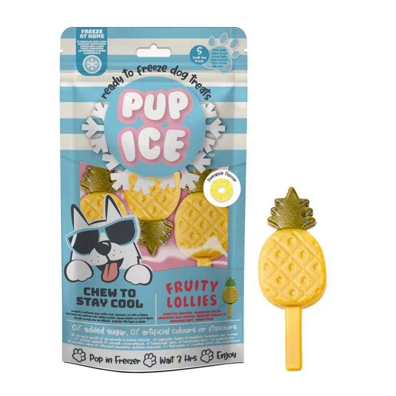 Pup Ice Dog Snack Fruity Lollies