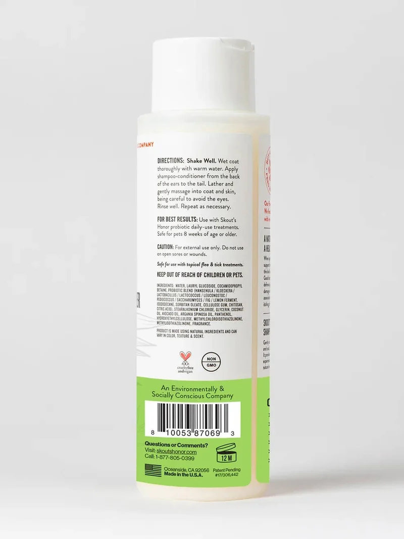 Skout's Honor Probiotic Shampoo/Conditioner 16oz