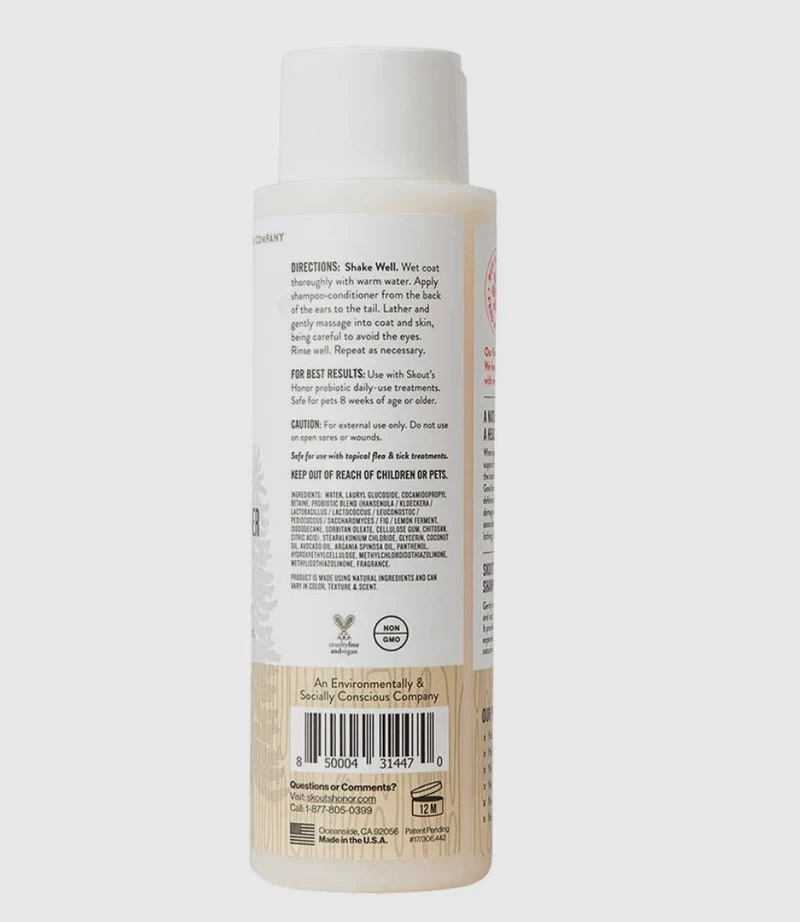 Skout's Honor Probiotic Shampoo/Conditioner 16oz