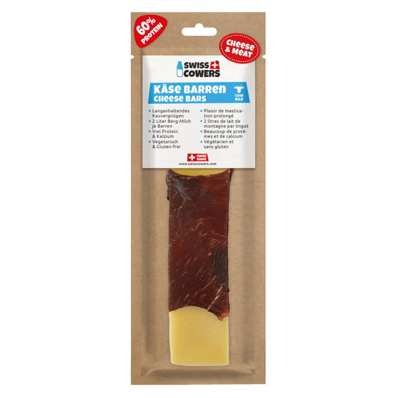 Kaukäse Stangen für Hunde, Käse Barren mit Fleisch