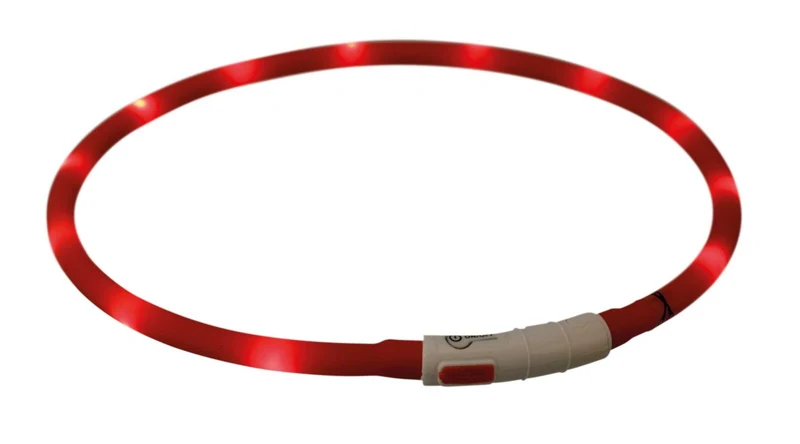 Hundeleuchthalsband mit Click-Verschluss, wiederaufladbar