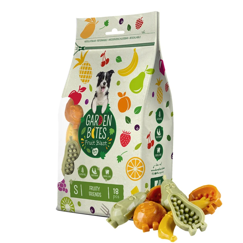 Duvo+ Garden Bites Fruity Friends, vegetarischer Hundesnack