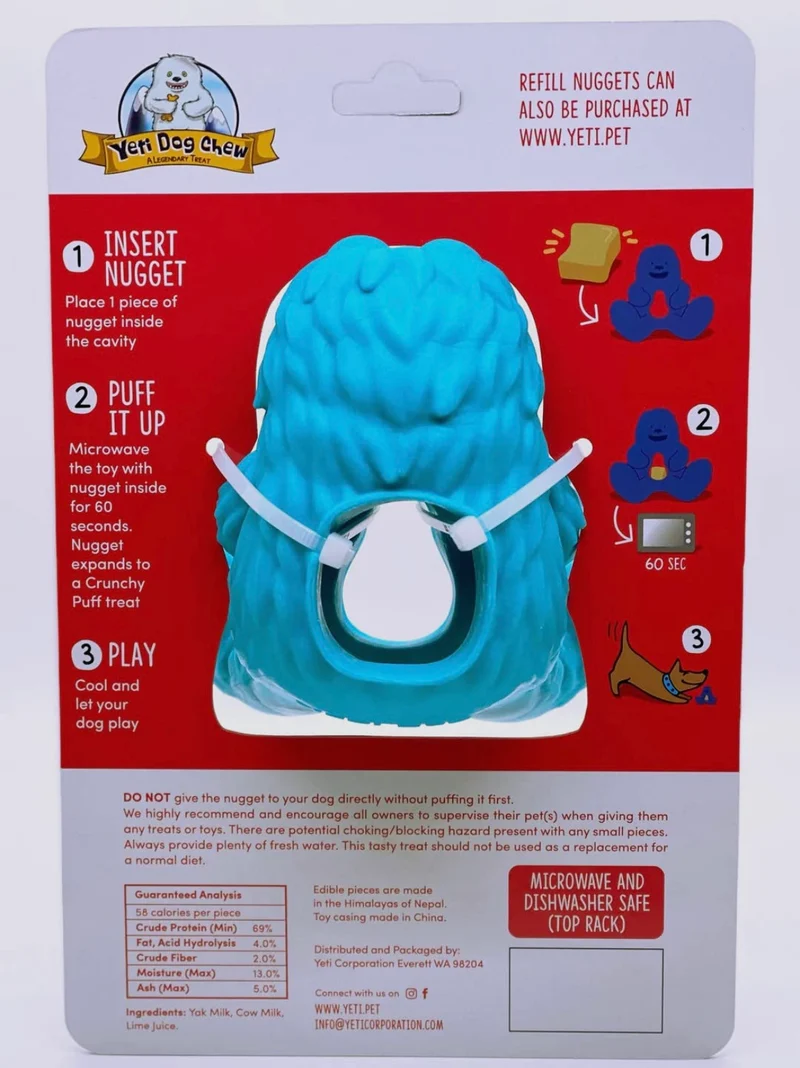 Yeti Dog Chew Puff & Play Hangry Yeti