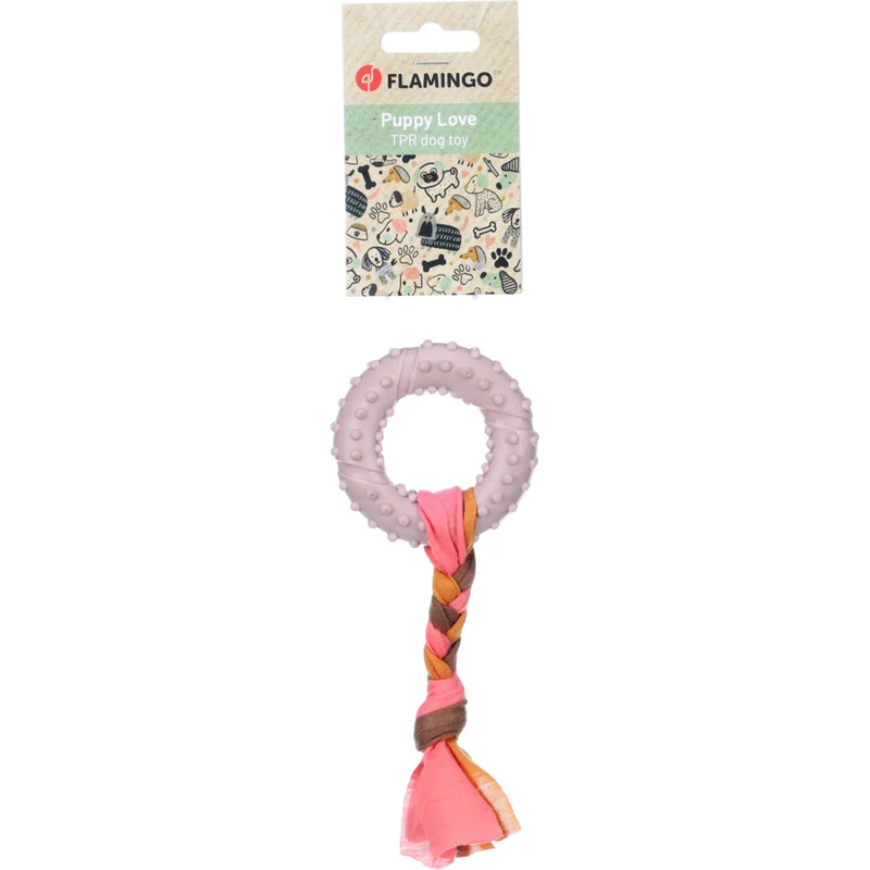 Flamingo Bunty Ring - Spielzeug für Welpen