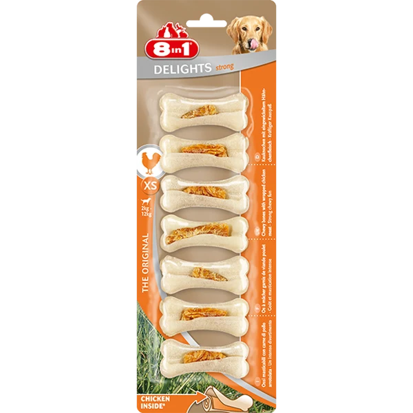 8in1 Delights Kauknochen extra Strong