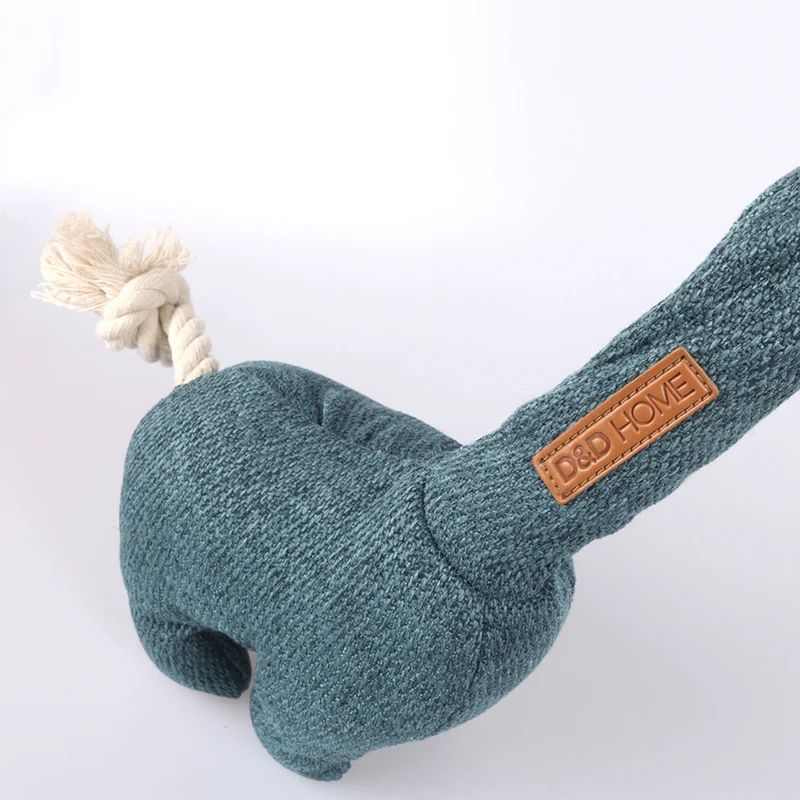 D&D HOME Hundespielzeug Giraffe George aus Cord & Seil
