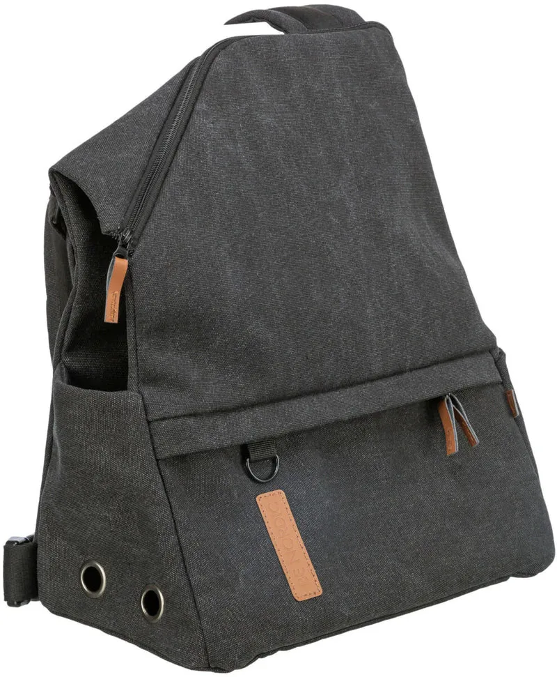 BE NORDIC 2in1 Hunderucksack und Cross-Body Tasche Bjorn in Canvas-Optik mit integriertem Beutelspender