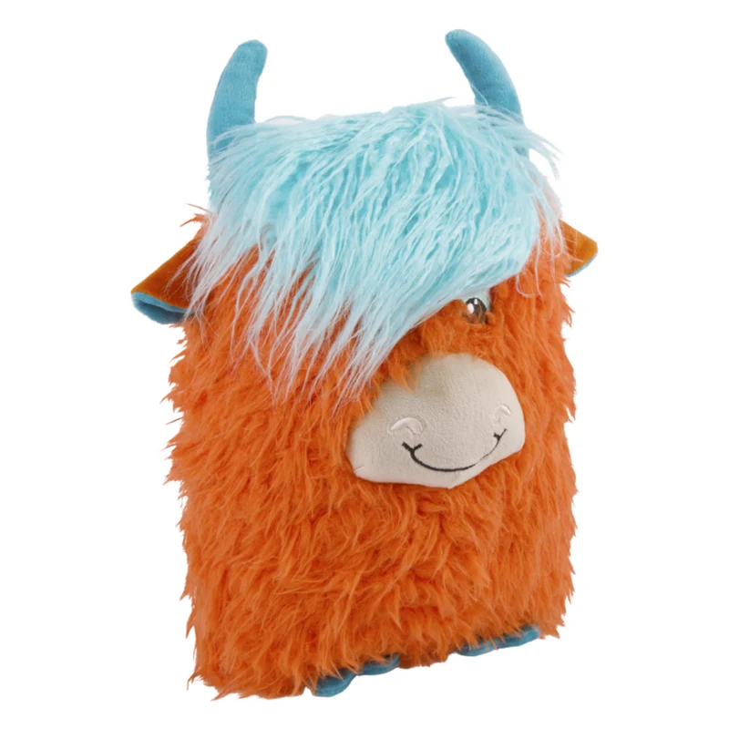 KONG Comfort Jumbo Highland Cow XL – Großes Plüsch-Hundespielzeug | 44,8 cm