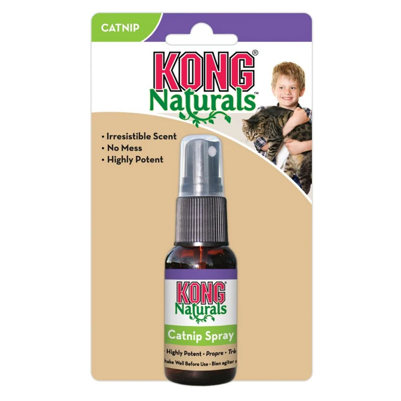KONG Naturals Catnip Spray – Katzenminze-Spray für Katzen | 30 ml