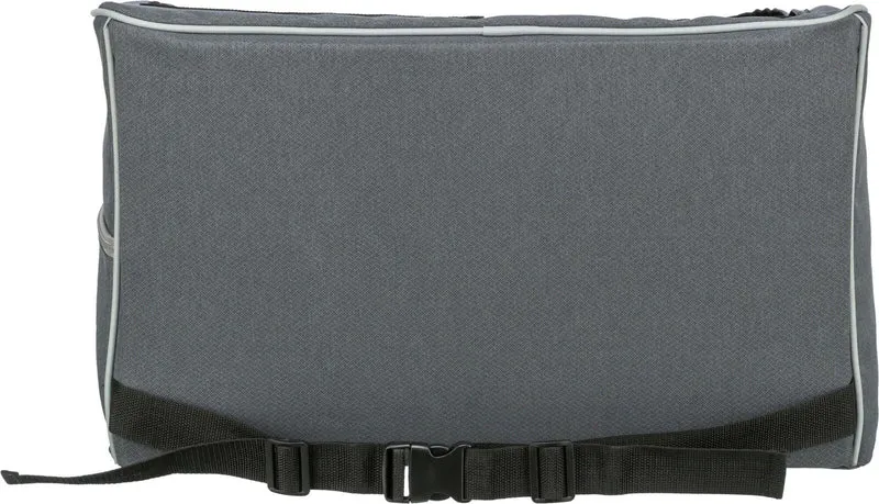 TRIXIE Autositz Hund faltbar – Teddyplüsch, Gurtdurchführung, bis 10 kg, 56×37×36 cm