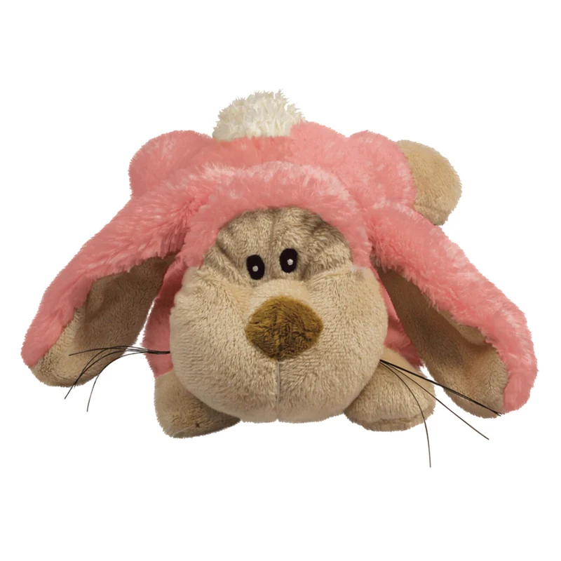 KONG Cozie Pastels – Weiches Plüsch-Hundespielzeug mit Quietscher | 9 Motive