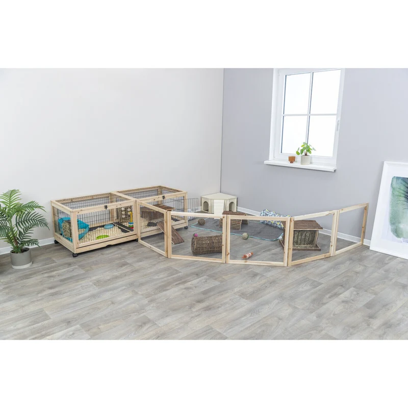 Kleintier Indoor Gehege aus Holz