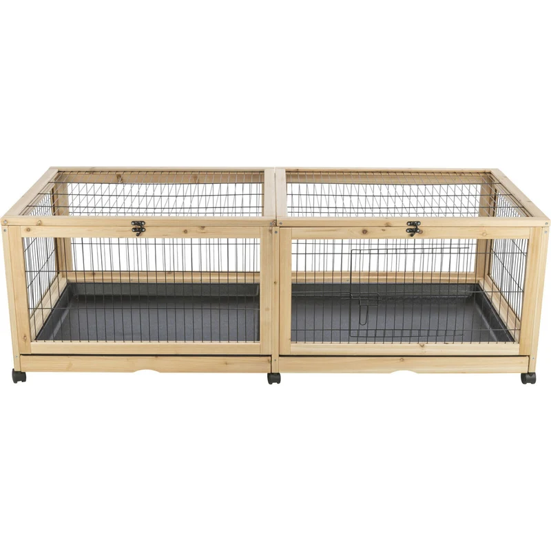 Kleintier Indoor Gehege aus Holz