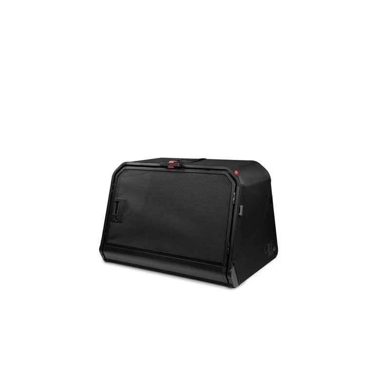 1one1 Hundetransportbox Origami – klappbar per Knopfdruck, Aluminium, S–XL