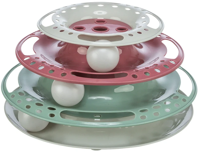 Katzenspielturm Catch the Balls mit drei Ebenen