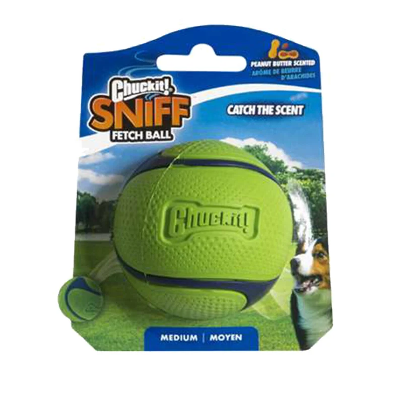 Chuckit! Sniff Fetch Ball Bacon & Peanut Butter