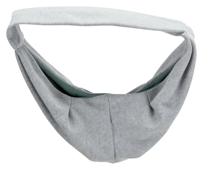 Cross-Body Hundetragebeutel Fronttasche Soft, zweifarbig aus weichem Sweatstoff