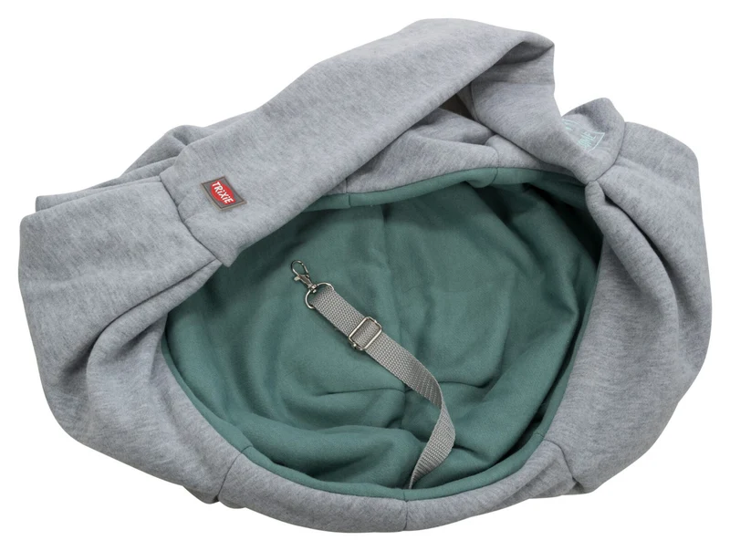 Cross-Body Hundetragebeutel Fronttasche Soft, zweifarbig aus weichem Sweatstoff