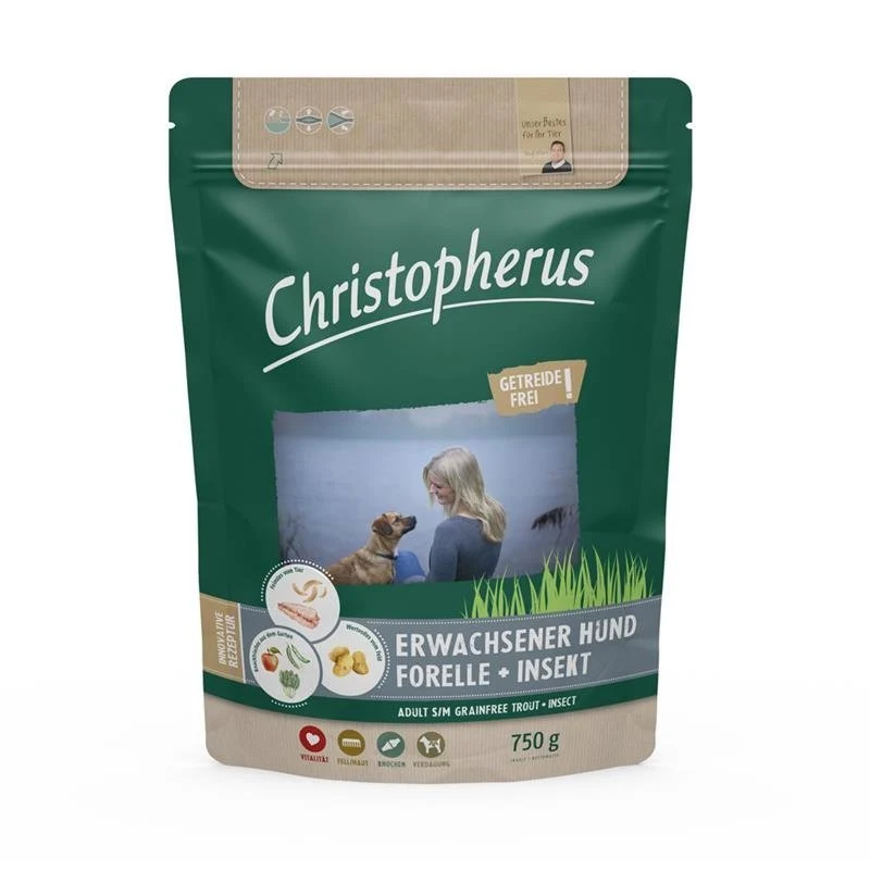 Christopherus Getreidefrei Forelle & Insekt