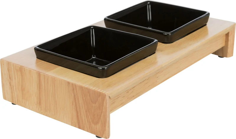 Napf-Set, Keramik/Holz