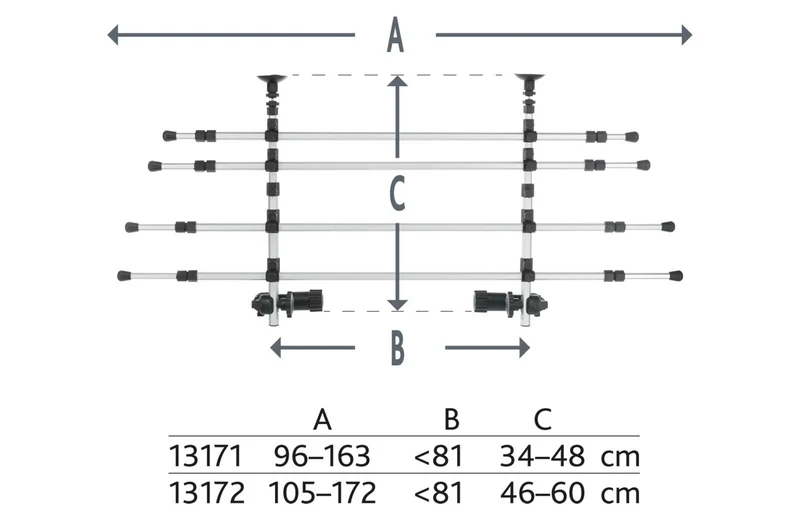verstellbares Autogitter aus Aluminium