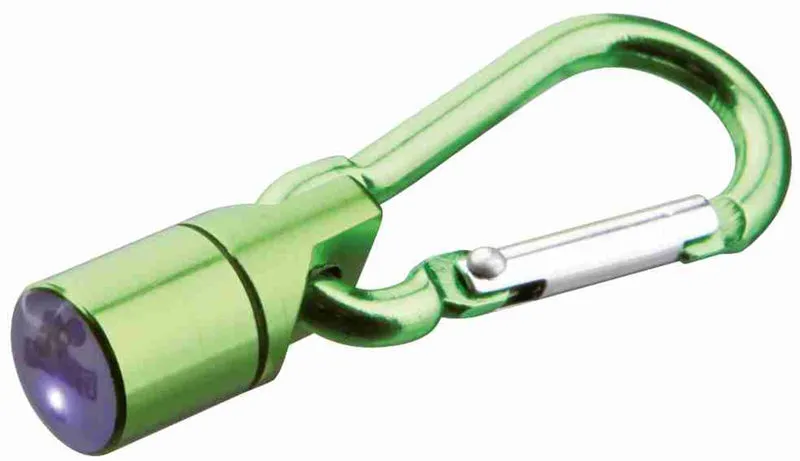 Leuchtanhänger Metallkarabiner mit LED für Hunde