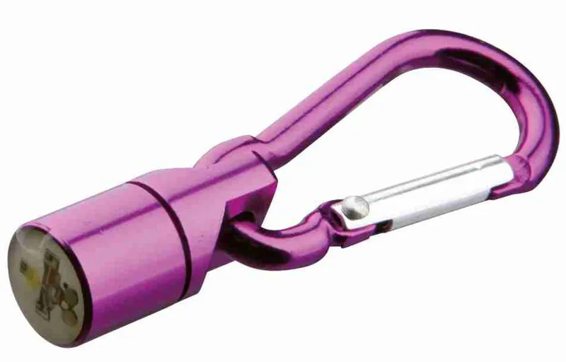 Leuchtanhänger Metallkarabiner mit LED für Hunde