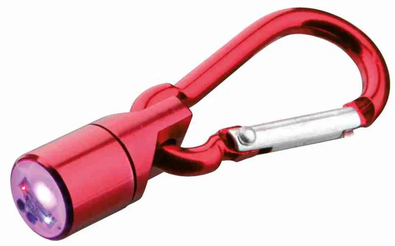 Leuchtanhänger Metallkarabiner mit LED für Hunde